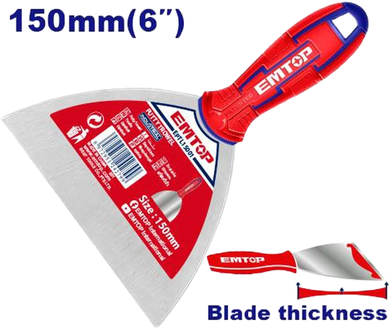 سكينة معجون امتوب، 6 بوصة، بيد كاوتش، EPTL15001