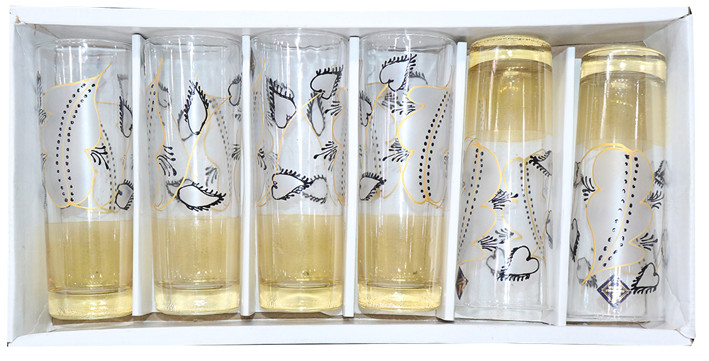 طقم شوب الخواجة ماسورة ، مكون من 6 قطع ، كعب الوان