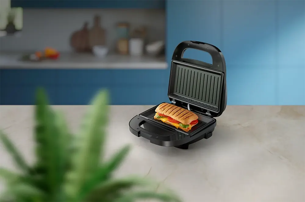 صانع ساندوتش فيليبس، 750 وات، أسود، HD2330-90