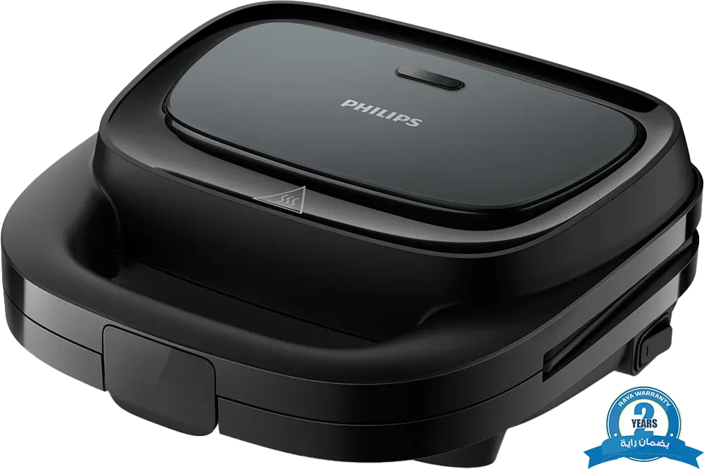 صانع ساندوتش فيليبس، 750 وات، أسود، HD2330-90
