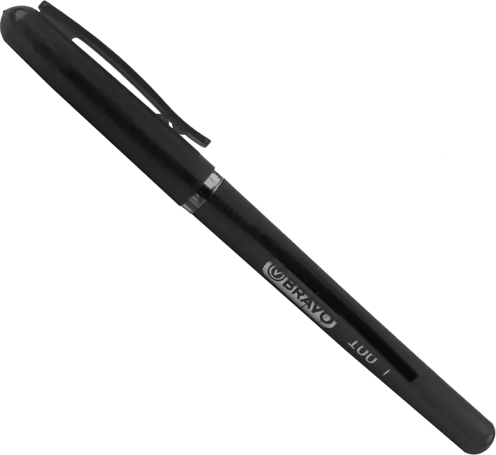 قلم جاف برافو 100، سُمك 0.7 ملي، اسود