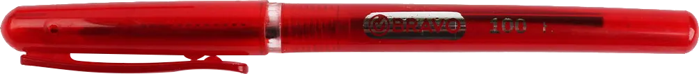 قلم جاف برافو 100، سُمك 0.7 ملي، احمر