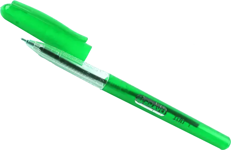 قلم جاف برافو 100، سُمك 0.7 ملي، أخضر