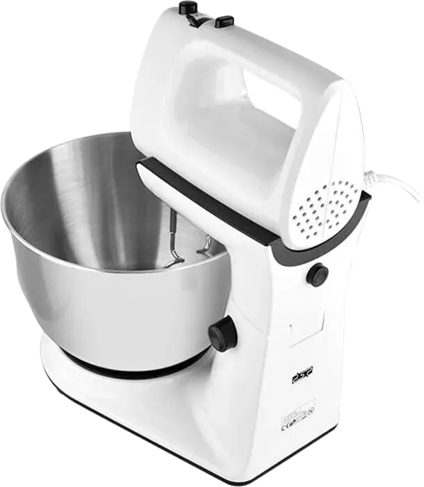 مضرب بيض بالعجان دي إس بي 300 وات، وعاء 4 لتر، ابيض ، موديل KM3015