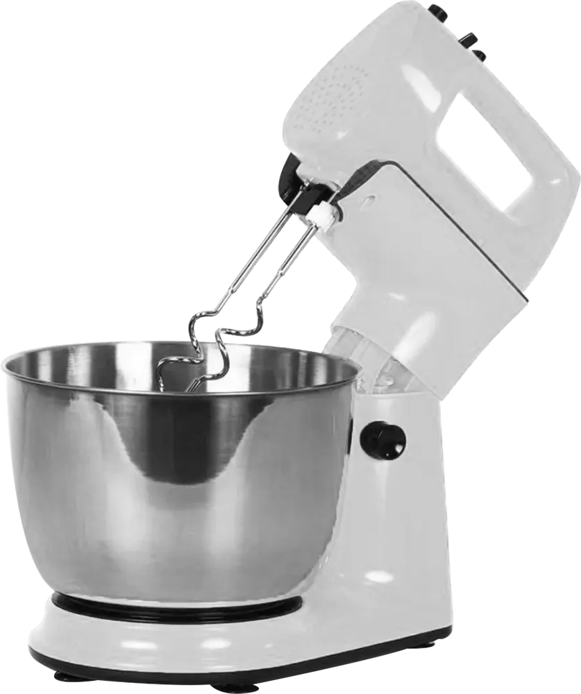 مضرب بيض بالعجان دي إس بي 300 وات، وعاء 4 لتر، ابيض ، موديل KM3015