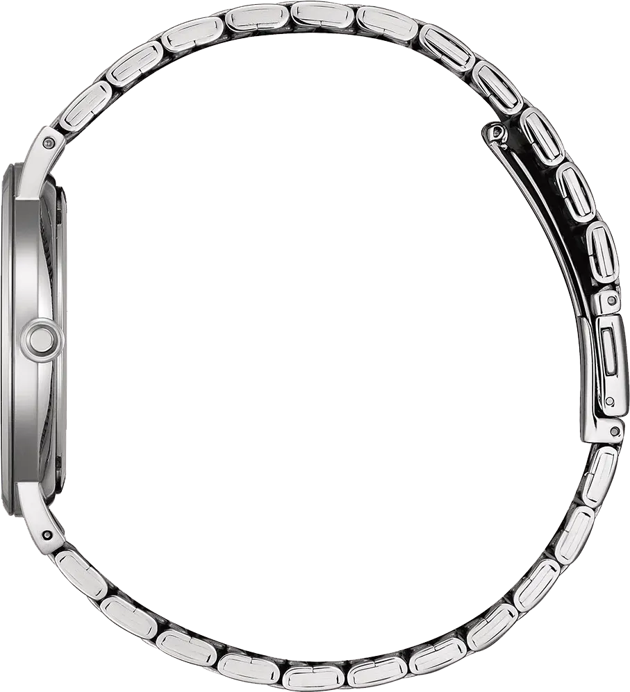 ساعة سيتيزن للرجال، مينا خضراء، عقارب دائرية، سوار ستانلس ستيل فضي، ساعة يد تناظرية، فضية، BI5120-51X