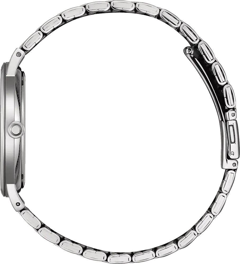 ساعة سيتيزن للرجال، مينا زرقاء، عقارب دائرية، سوار ستانلس ستيل فضي، ساعة يد تناظرية، فضية، BI5120-51L