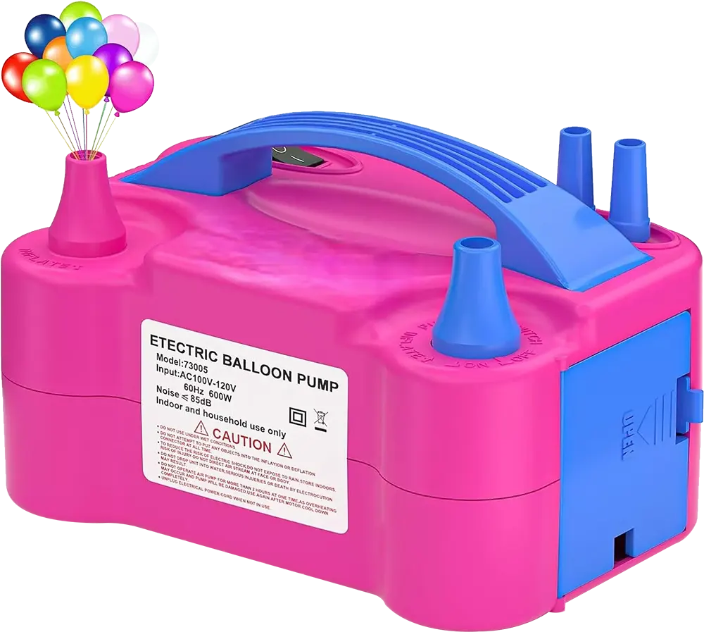Electric Balloon Blower, 600 Watt, Maroon, Model 73005