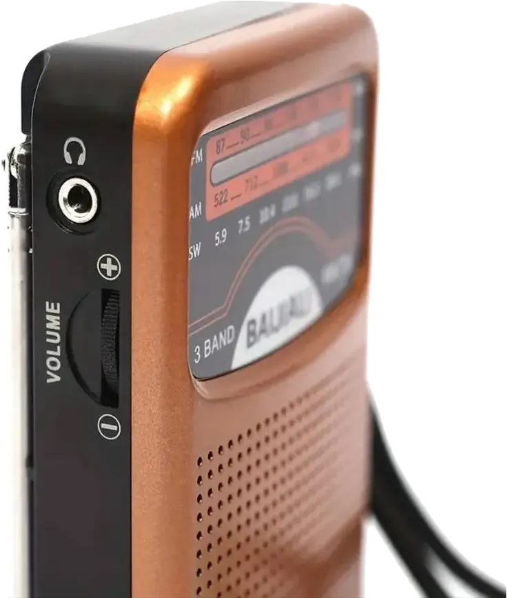 راديو محمول من ميير، يعمل بطارية قابلة للشحن ، ثلاث النطاق FM-AM-SW، منفذ سماعة،M-9321