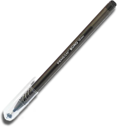 قلم حبر جاف بنسان تركي، 1.0 مللي، أسود، 2270