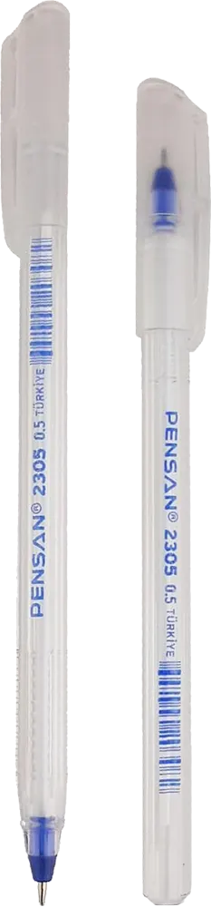 قلم حبر جاف بنسان تركي، 0.5 مللي، أزرق، 2305