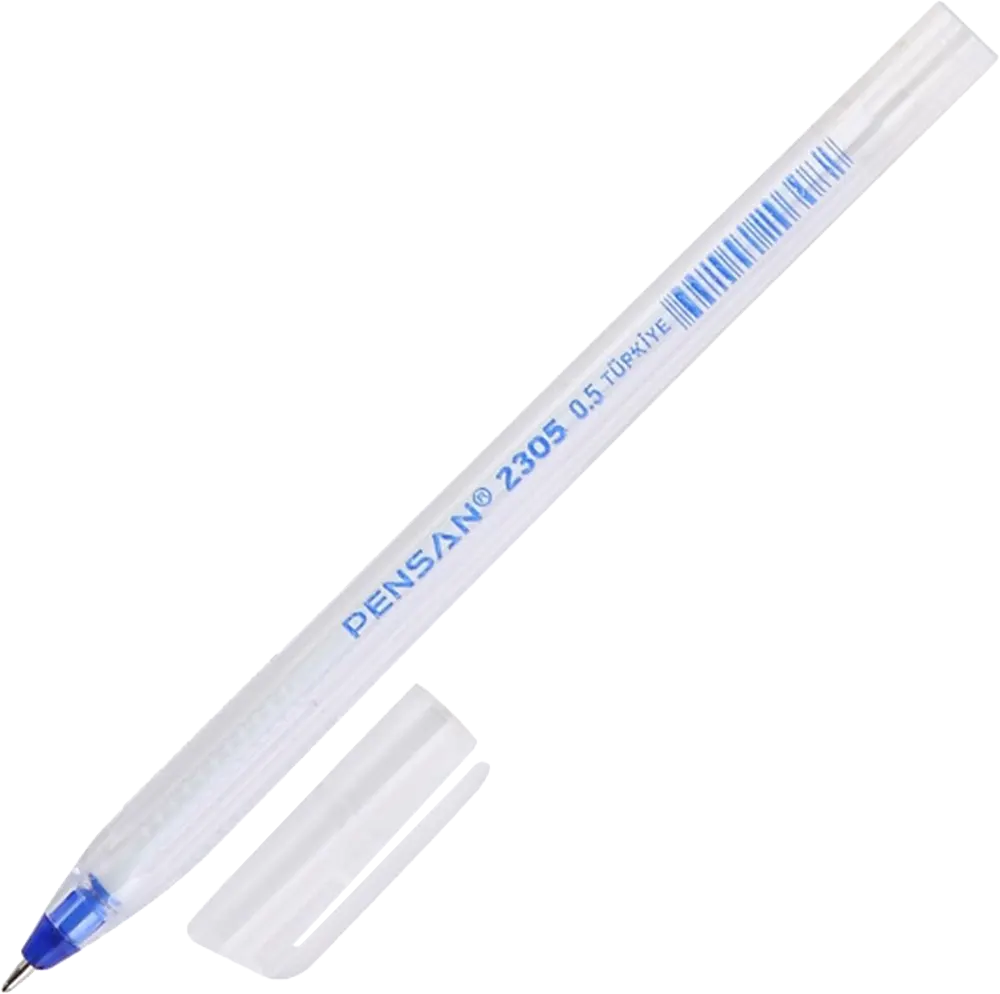 قلم حبر جاف بنسان تركي، 0.5 مللي، أزرق، 2305
