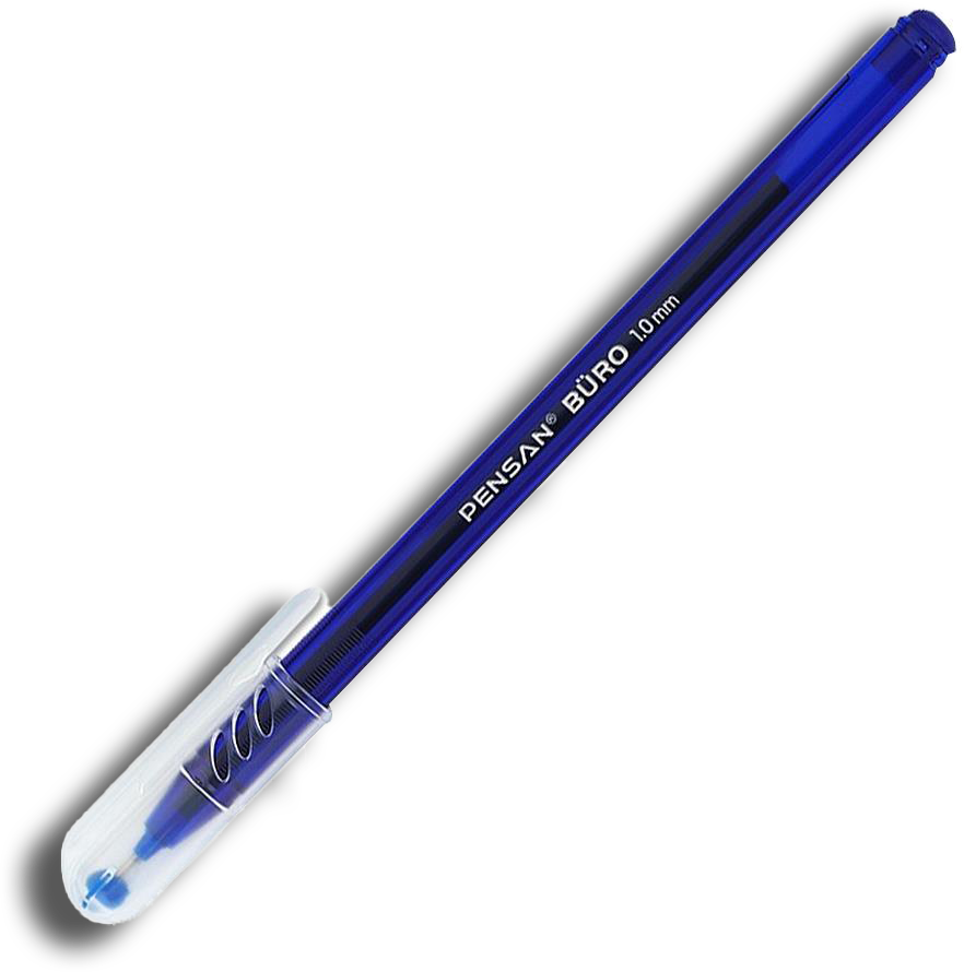 قلم حبر جاف بنسان تركي، 1.0 مللي، أزرق، 2270