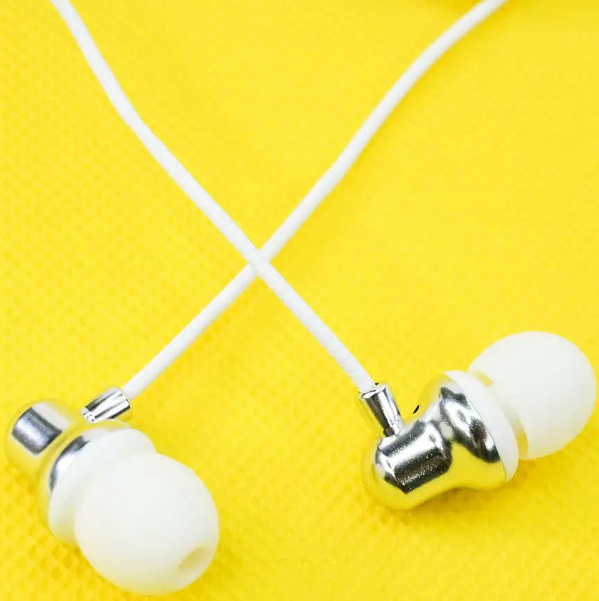 سماعة أذن سلكية ستيريو من روفسكي، بمقبس 3.5 مم، لون رمادي، L803