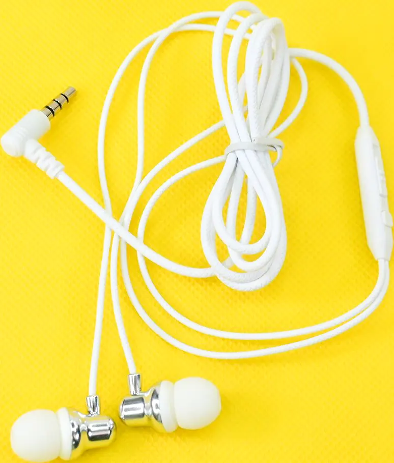 سماعة أذن سلكية ستيريو من روفسكي، بمقبس 3.5 مم، لون رمادي، L803