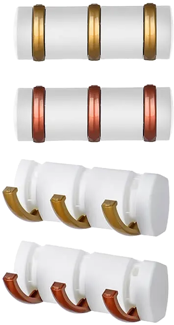 شماعة ملابس بلاستيك تيتيز، 3 خطاف قابل للطي، TP-253