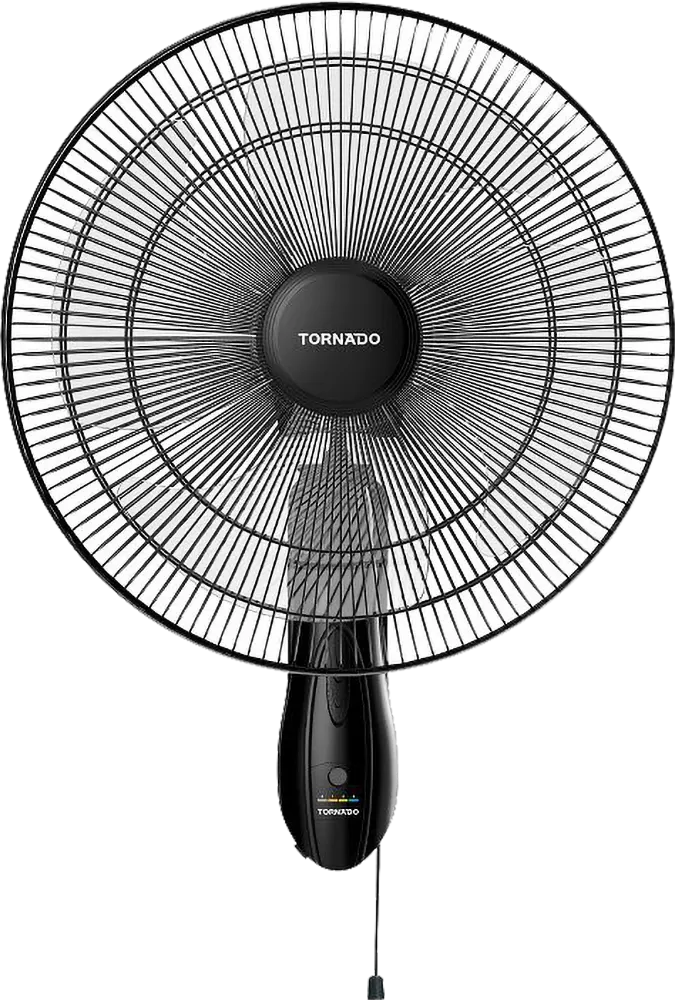 Tornado Wall Fan, 16 Inch, 4 Blades, Black, TWF-16