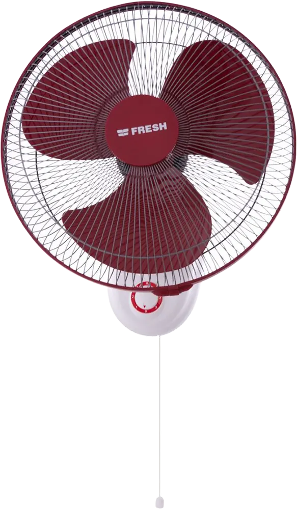 مروحة حائط فريش برلينت، 16 بوصة، 3 ريشة، أحمر