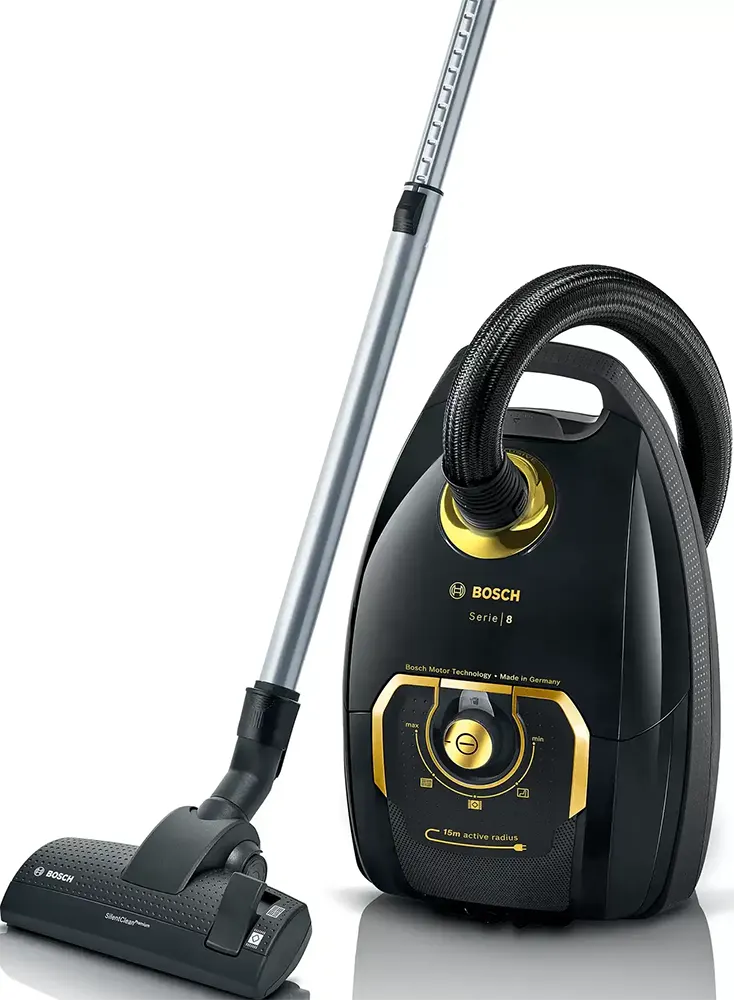 مكنسة كهربائية بوش، 1700 وات، 5 لتر، أسود ،BGL38GOLD