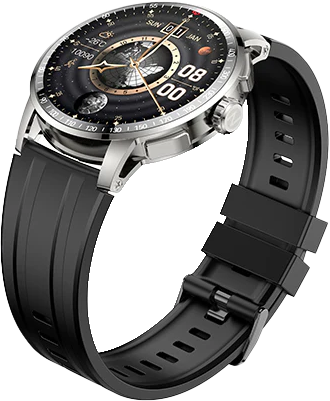 ساعة ايتل الذكية هورايزون N8، شاشة 1.43 انش، شاشة لمس اموليد، مقاومة للماء، بطارية 350 مللي امبير، لون ألومنيوم فضي، ISW-N8