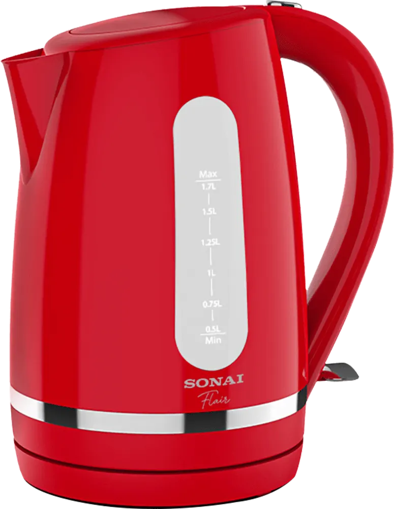 كاتل سوناي، 1.7 لتر، 2200 وات، بلاستيك، أحمر، SH-2021