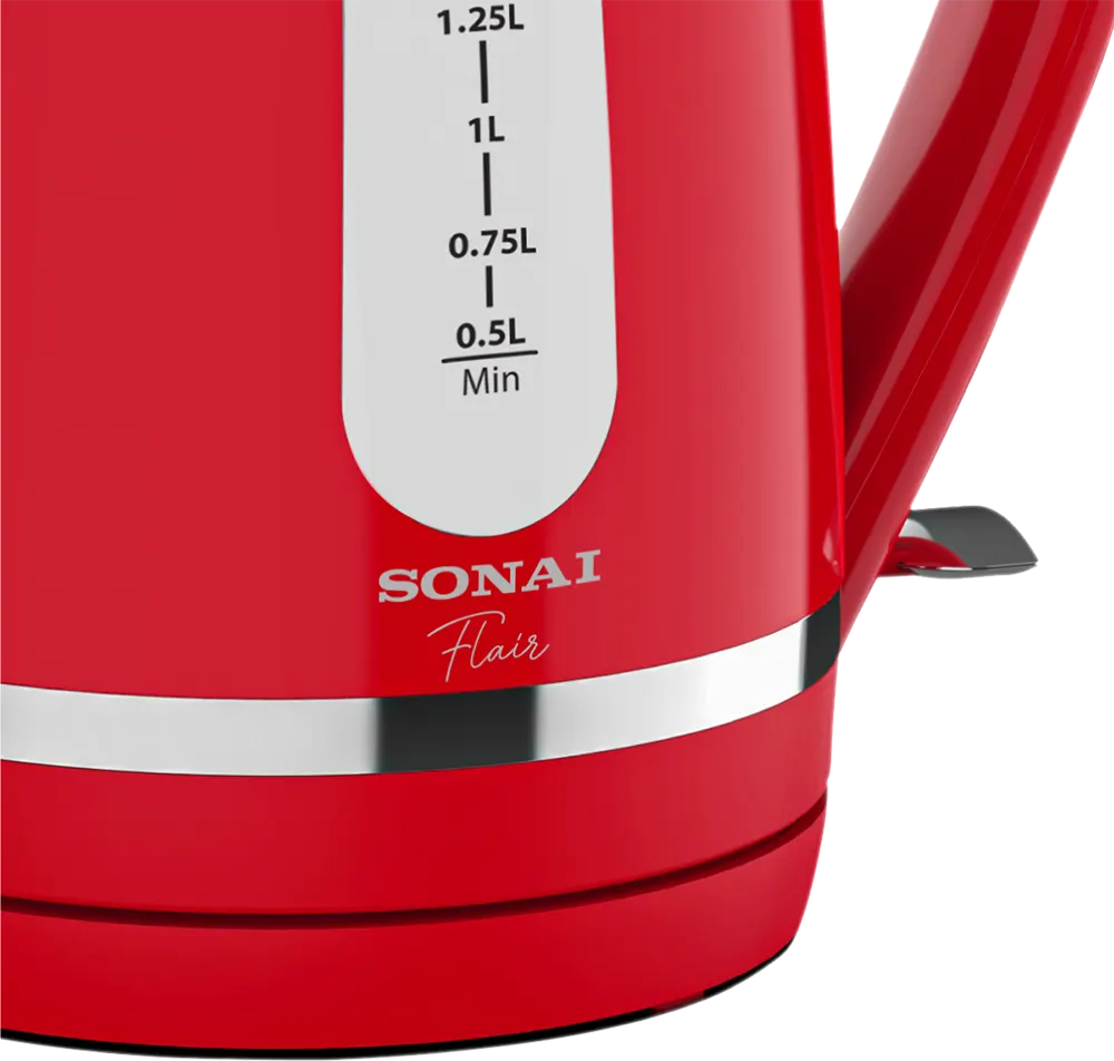 كاتل سوناي، 1.7 لتر، 2200 وات، بلاستيك، أحمر، SH-2021