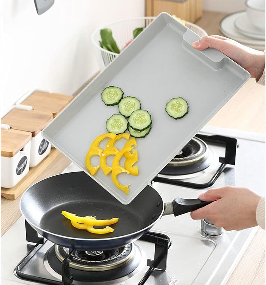 لوح تقطيع مع درج، 2 في 1، خشب ، 1842