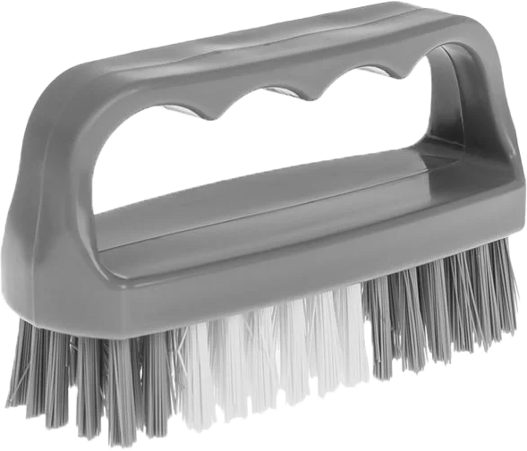 فرشاة تنظيف وتقشير الأظافر بيد من تيتيز، قطعة واحدة، رمادي