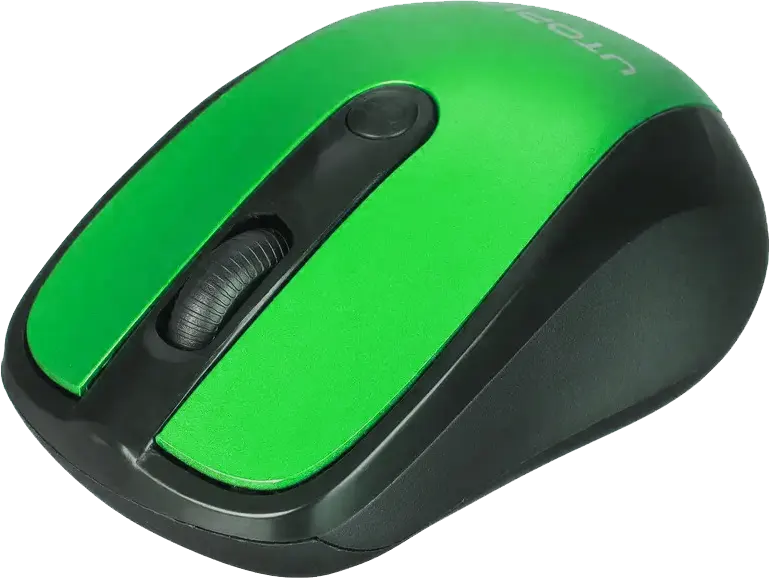 ماوس لاسلكي يوتوبيا، 1600 نقطة في البوصة، أسود*أخضر، U-101