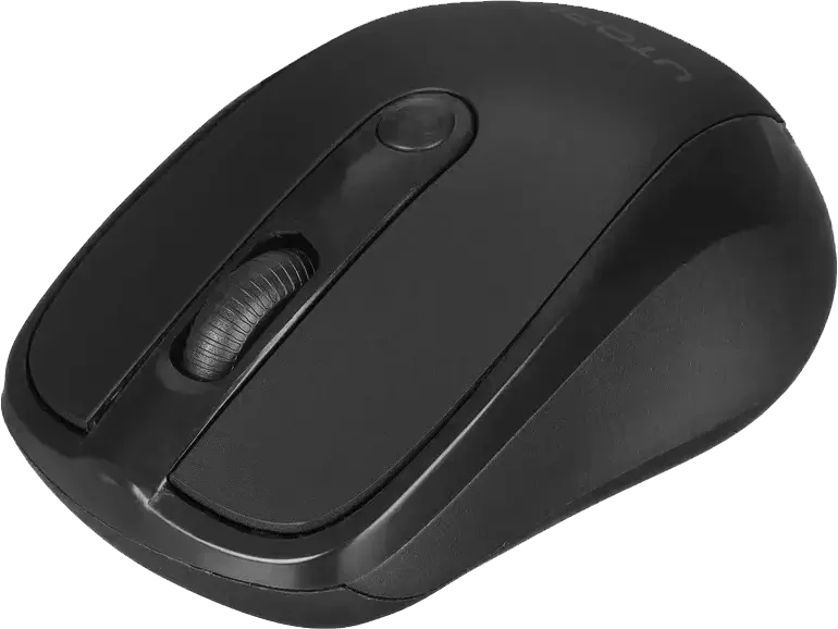 ماوس لاسلكي يوتوبيا، 1600 نقطة في البوصة، أسود U-101