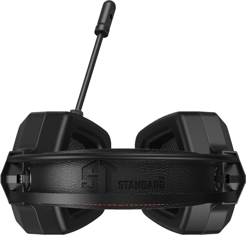 سماعة رأس سلكية للألعاب، USB، ميكروفون، ضوء RGB ، أسود ، GM-08