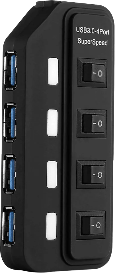 موزع يو اس بي 3.0 من تو بي،  4 منافذ ، 4 سويتش، US318