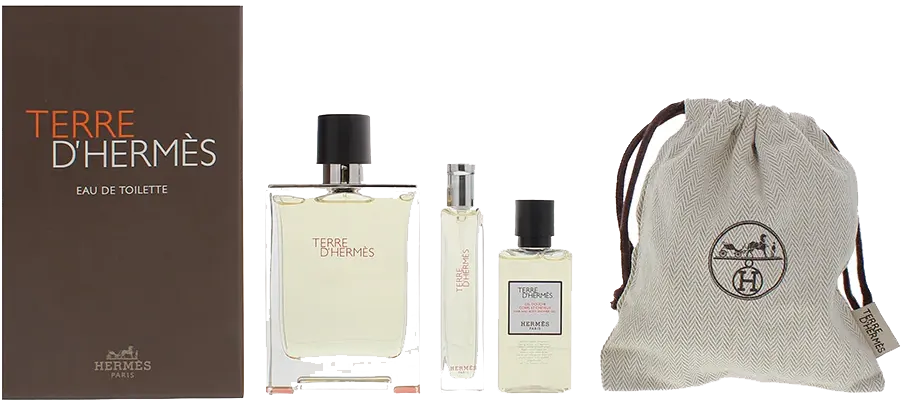 مجموعة تيري دي هيرمس من هيرمس للرجال، عطر تيري دي هيرمس او دي تواليت، 100 مل + عطر تيري دي هيرمس او دي تواليت، 10 مل + جل استحمام للشعر والجسم، 40 مل