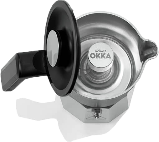 ماكينة تحضير قهوة تركي ارزوم اوكا ريتش موكا بوت، 1350 وات، 5 فنجان، مؤشر ليد، فضي، OK0027