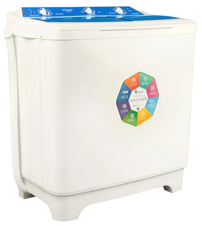 غسالة ملابس هاف اوتوماتيك باساب ، 10 كيلو ، بدون طلمبة ، أبيض ، WMH10