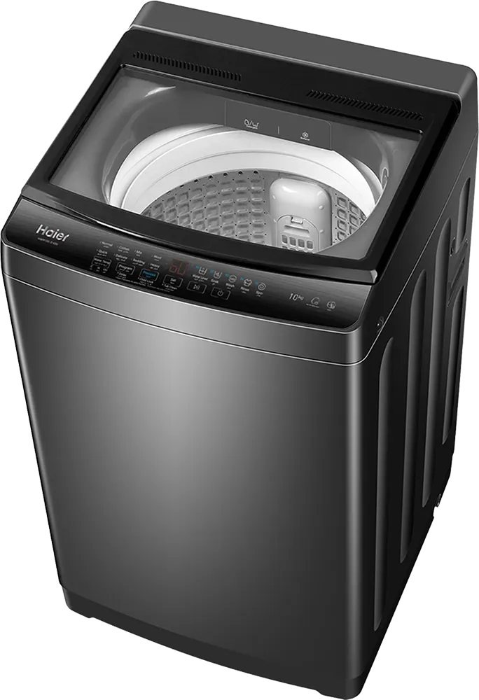 غسالة ملابس فوق اتوماتيك هاير تحميل علوي ، 11 كيلو ، شاشة ديجيتال ، باب هيدروليك ، فضي ،HWM110-316S6