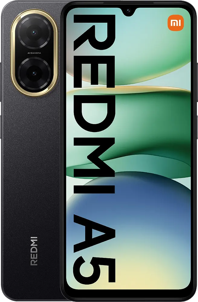 موبايل ريدمي A5 ثنائي الشريحة، ذاكرة 64 جيجابايت، رامات 4 جيجابايت، شبكة الجيل الرابع إل تي إي، أسود