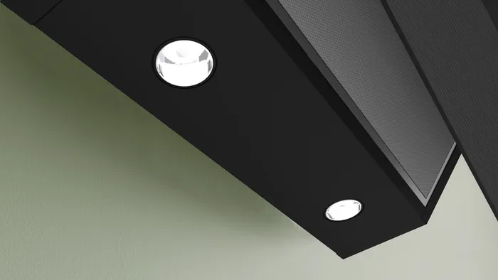 شفاط بلت ان بوش زجاج ديكوري هرمي ، 90 سم، سرعتين، اضاءة ليد، تحكم باللمس أسود ، DWK97PJ60T