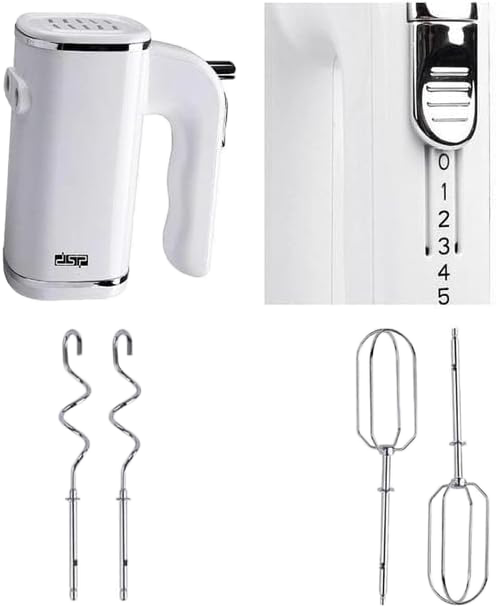 مضرب بيض كهربائي دي اس بي ، 200 وات، 5 سرعات، متعدد الألوان ،KM2008