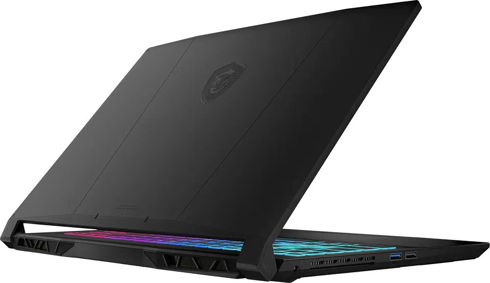 لابتوب msi كاتانا 15A15 AI B8VF-614XEG، معالج AMD Ryzen™ 9 8945HS، رامات 16 جيجابايت، هارد ديسك 512 جيجابايت SSD ، كارت شاشة NVIDIA® GeForce RTX™ 4060 سعة 8 جيجابايت GDDR6، شاشة 15.6 بوصة FHD، أسود