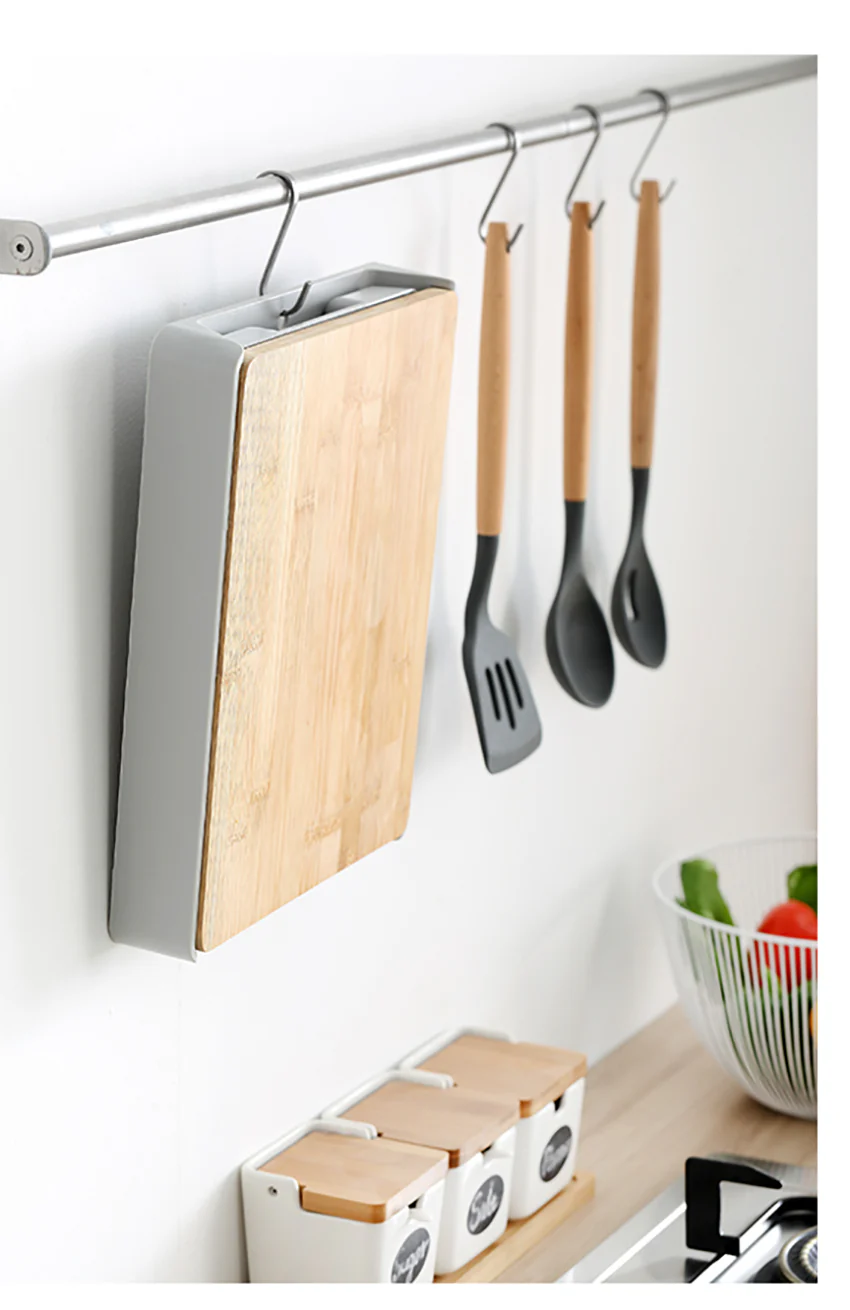 لوح تقطيع مع درج، 2 في 1، خشب ، 1842