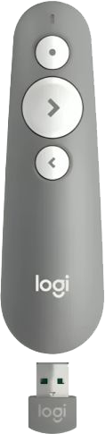 ريموت ليزر للعروض التقديمية لوجيتك ، لاسلكي ، usb ، رمادي ،R500s