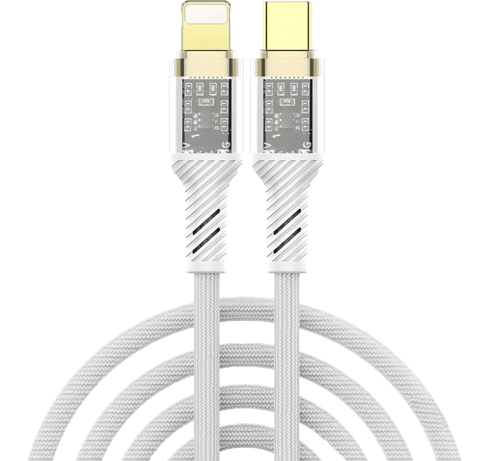 كابل شحن سريع من مومو، 30 وات، من تايب سي الى لايتنينج، 1.2 متر ، ابيض، MO-011012