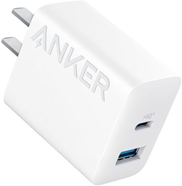 شاحن انكر نونو، 20 وات، منفذين للشحن، أبيض، A2348621