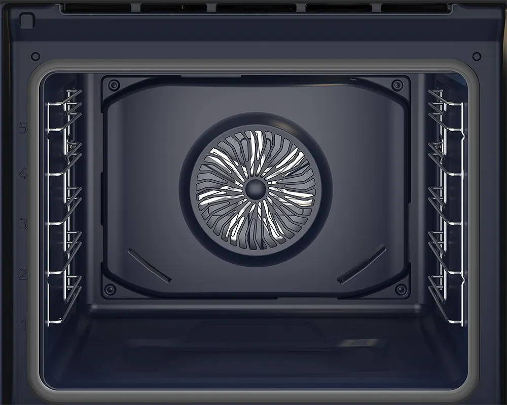 فرن بلت ان بيكو 60 سم كهرباء، شاشة رقمية، 2 مروحة،  أبيض، موديل  BBIM17300WD