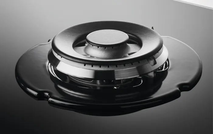 بوتاجاز غاز مسطح بلت ان زانوسي 90*60 سم، 5 شعلة، أمان كامل، زجاج، أسود، موديل ZGO98520BA