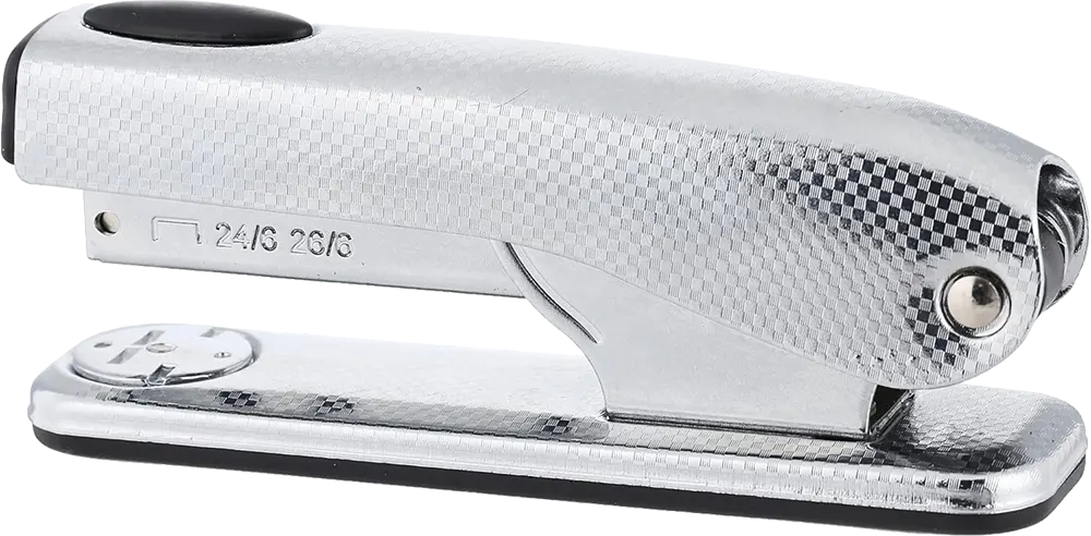 دباسة مكتبية معدن إيجل، سعة 12 ورقة،  سريعة الاستخدام، فضي S6085B.EP