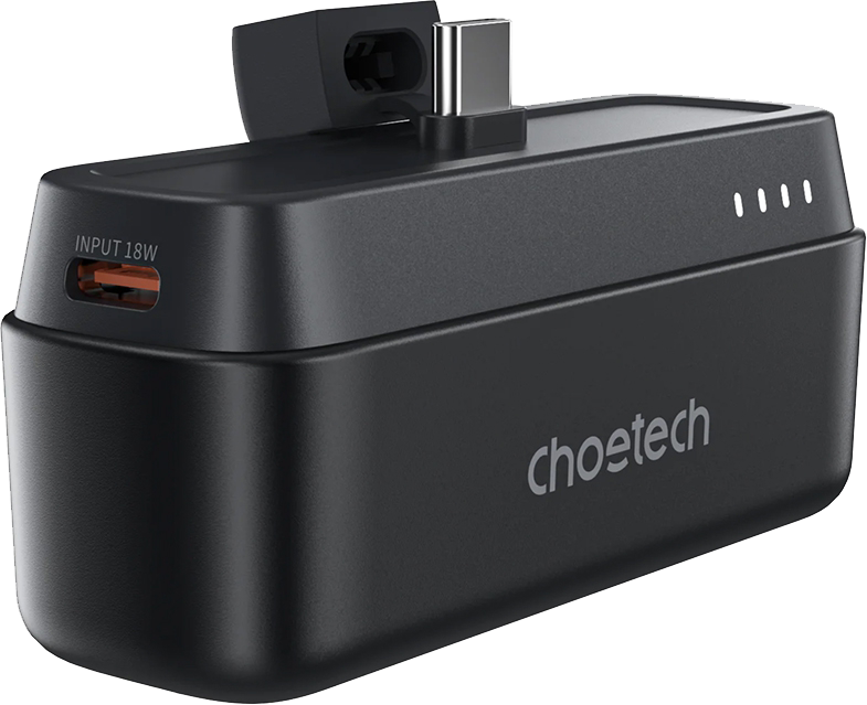 باور بانك تشويتك، سعة 5000 مللي، شحن سريع 20 وات، منفذ type-c ،حجم صغير، أسود ،B740