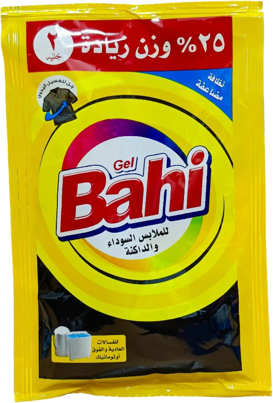 باهي جل للغسالات العادية والفوق اوتوماتيك، للملابس السوداء والغامقة، 40 جم