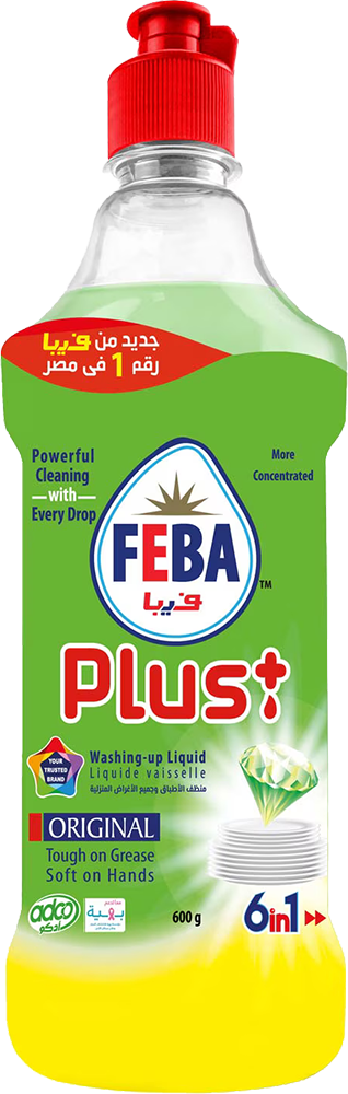 فيبا سائل تنظيف الاطباق والاسطح المنزلية ، 6 في1، أوريجينال ، 600 جرام